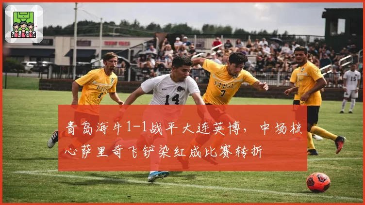 青岛海牛1-1战平大连英博，中场核心萨里奇飞铲染红成比赛转折