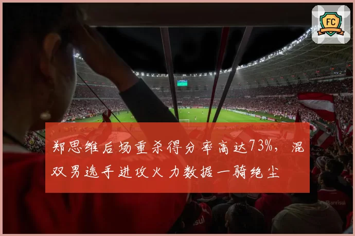 郑思维后场重杀得分率高达73%,混双男选手进攻火力数据一骑绝尘